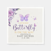 A Little Baby Butterfly is on The Way Baby shower Servet (Voorkant)