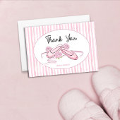 A Little Ballerina is on the Way  Bedankkaart