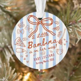 A little Bambina Acrylic  Ornament
