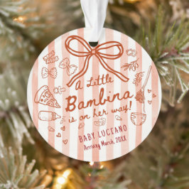 A little Bambina Acrylic  Ornament