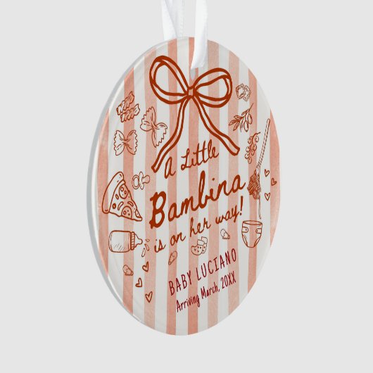 A little Bambina Acrylic Ornament (voorkant)