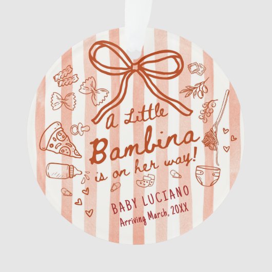 A little Bambina Acrylic  Ornament (voorkant)