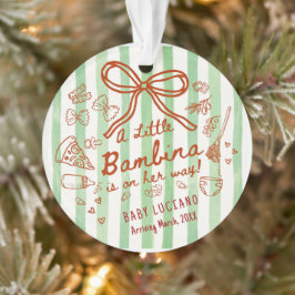 A little Bambina Acrylic  Ornament