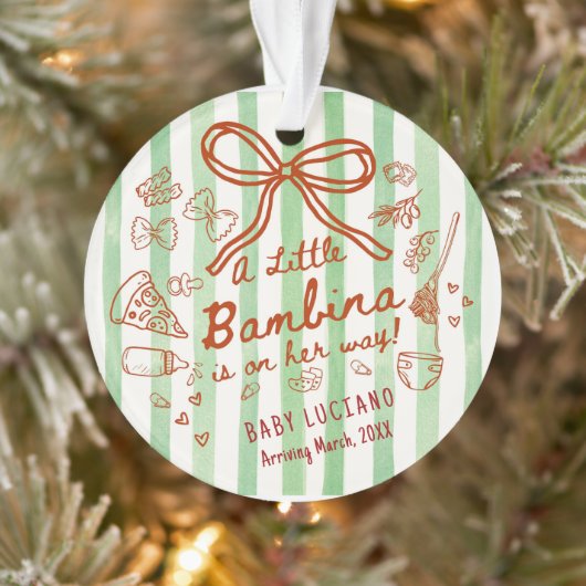 A little Bambina Acrylic  Ornament (Boom)