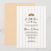 A little Bean is on the Way Coffee Baby Shower  Kaart (Voorkant / Achterkant)