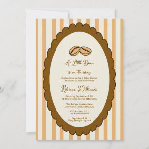 A Little Bean is op de weg koffie Baby shower Kaart