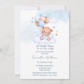 A Little Bear Is on the Way Customizable Template Kaart (Voorkant)