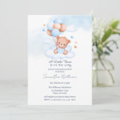 A Little Bear Is on the Way Customizable Template Kaart (Staand voorkant)