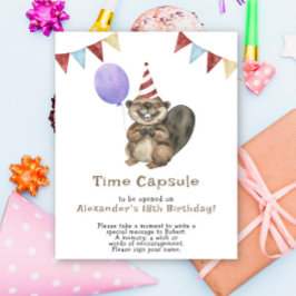 A Little Beaver Time Capsule 1e verjaardag Poster
