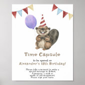 A Little Beaver Time Capsule 1e verjaardag Poster (Voorkant)