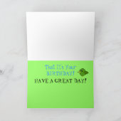 A Little Birdie Told Me - Schattige Bird Happy Bir Kaart (Binnen)