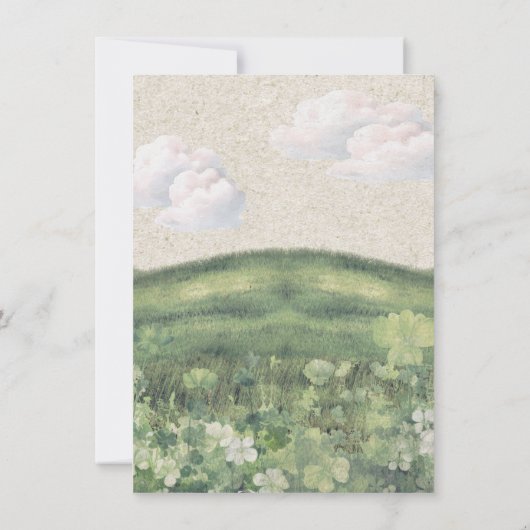 A little bit Irish Leprechaun cocktail Party Kaart (Achterkant)