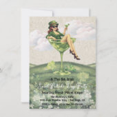 A little bit Irish Leprechaun cocktail Party Kaart (Voorkant)