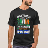 A Little Bit Irish Were Still Jewish Irish Shamroc T-shirt (Voorkant)