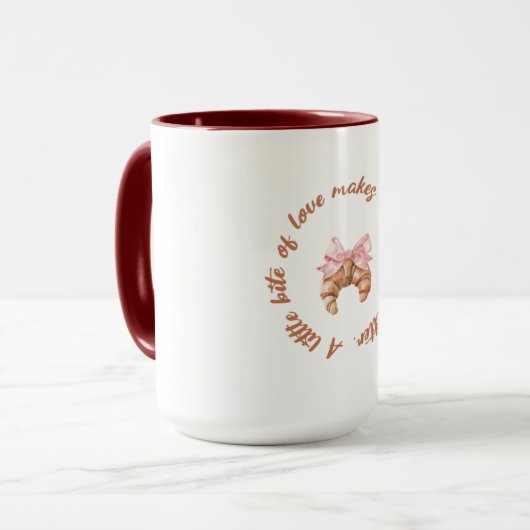 A Little Bite of Love | Cute Girly Mug  Mok (Voorkant links)
