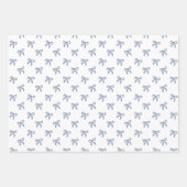 A Little Blue Jean Baby Blue Coquette Bow Inpakpapier Vel (Voorkant 2)