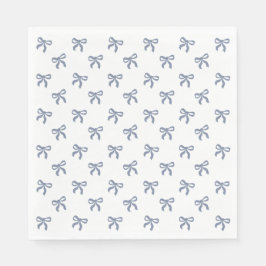 A Little Blue Jean Baby Blue Coquette Bow Servet