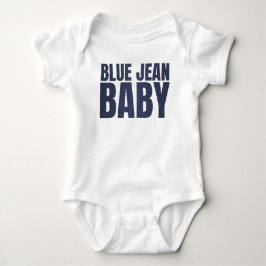 A Little Blue Jean Baby Denim Boy Baby Romper