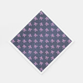 A Little Blue Jean Baby Pink Coquette Bow Servet (Hoek)