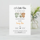 A Little Boo Baby Shower Invitation | Pumpkin Fall (Staand voorkant)