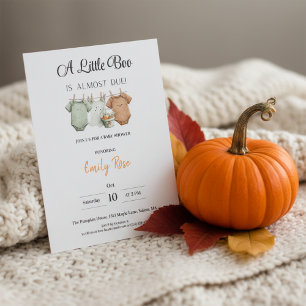 A Little Boo Baby Shower Invitation   Pumpkin Fall