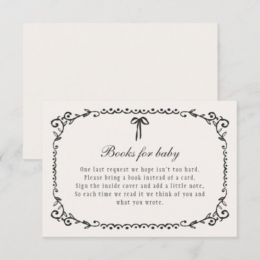 A Little Boo Black Bow Halloween Boeken voor Baby Informatiekaartje (Voorkant / Achterkant)