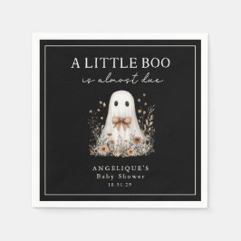 A Little Boo Cute Ghost Wildflowers Baby Shower  Servet