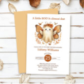 A Little Boo Fairy ghost Baby Shower Invitation Kaart