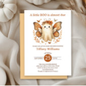 A Little Boo Fairy ghost Baby Shower Invitation Kaart