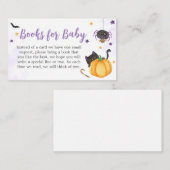 A Little Boo Ghost Baby shower Boeken voor Baby Informatiekaartje (Voorkant / Achterkant)