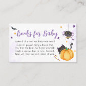 A Little Boo Ghost Baby shower Boeken voor Baby Informatiekaartje (Voorkant)