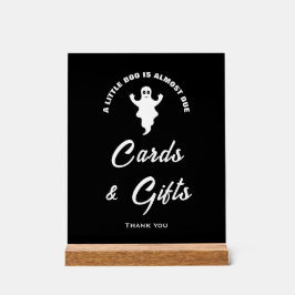 A Little Boo Ghost Baby shower Kaarten & Geschenke Acryl Bord