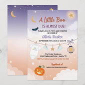 A Little Boo Halloween Baby Shower - Autumn Baby Kaart (Voorkant / Achterkant)