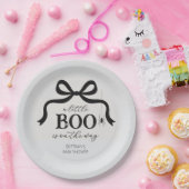 A Little Boo Halloween Baby Shower Papieren Bordje (Feest)