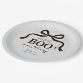 A Little Boo Halloween Baby Shower Papieren Bordje (Gekanteld)