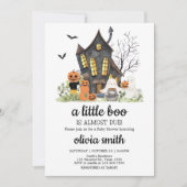 A Little Boo Haunted Halloween Baby shower Kaart (Voorkant)
