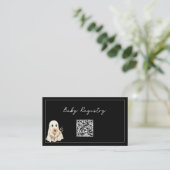 A Little Boo is Almost Due Cute Ghost Baby Shower Informatiekaartje (Staand voorkant)