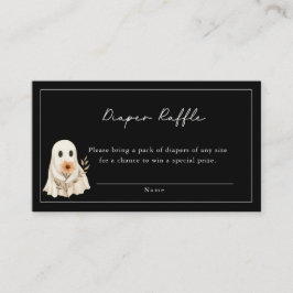 A Little Boo is Almost Due Cute Ghost Baby Shower  Informatiekaartje
