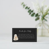 A Little Boo is Almost Due Cute Ghost Baby Shower Informatiekaartje (Staand voorkant)