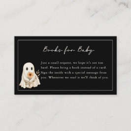 A Little Boo is Almost Due Cute Ghost Baby Shower Informatiekaartje