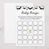 A Little Boo Is Almost Due Halloween Baby Shower  Kaart (Voorkant / Achterkant)