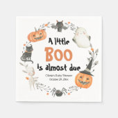 A Little Boo is bijna te wijten aan Halloween Baby Servet (Voorkant)