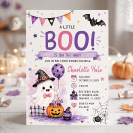 A Little Boo Is On The Way Baby Shower Kaart