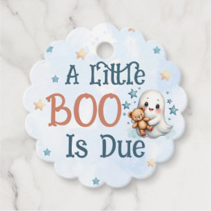 A Little Boo is te wijten aan Schattigee Baby Boy  Bedankjes Labels