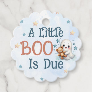 A Little Boo is te wijten aan Schattigee Baby Boy Bedankjes Labels