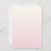 A Little Bunny is on the Way Baby Shower Girl Kaart (Achterkant)