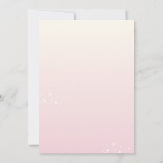 A Little Bunny is on the Way Baby Shower Girl Kaart (Achterkant)