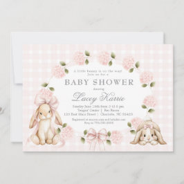 A little bunny is on the way, bunny baby shower kaart