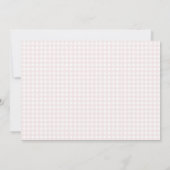 A little bunny is on the way, bunny baby shower kaart (Achterkant)