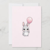 A Little Bunny is on the Way Invitation, Baby Kaart (Achterkant)